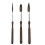 Pinstriping Brush Kit,3 Pcs Professional Striping Brushes Long Liner Script Scroll Rigger Brushes 1