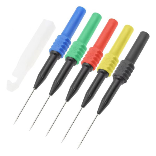5PCS 30V Car Multimeter Test Tip Probes Extention Back Insulation Wire Piercing Tester Probe Tip Repair Accessories 2