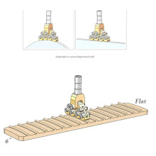 Gitaar Fractal Fretpersen Diverse Radius Fret Elektrische Instrumenten Fretpersen Reparatie Gereedschap Board Krommingen Akoestisch