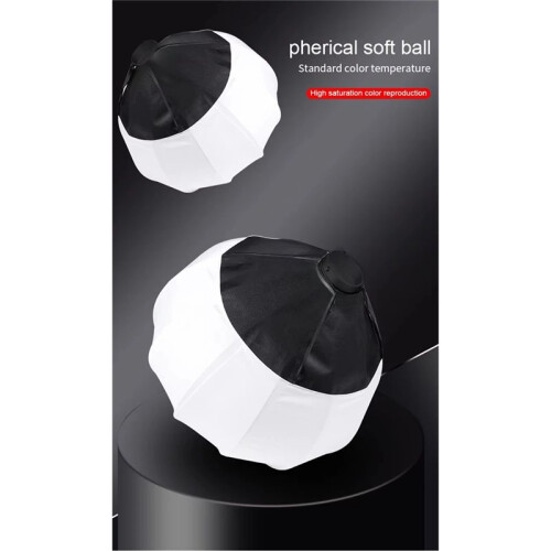 35cm Globe Lantern Softbox Mount Quick  Diffuser Ring Soft Light Modifier for Film Production, Video Shoots 2