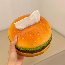 Hamburger Tissue Box American Retro Living Room Tissue Box Home Fun Decoration Ornaments Napkin Holder