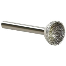 1Pcs Diamond Mounted Point 10-25mm Spherical Concave  for Jade Amber Stone Beeswax Grinding 6x18mm