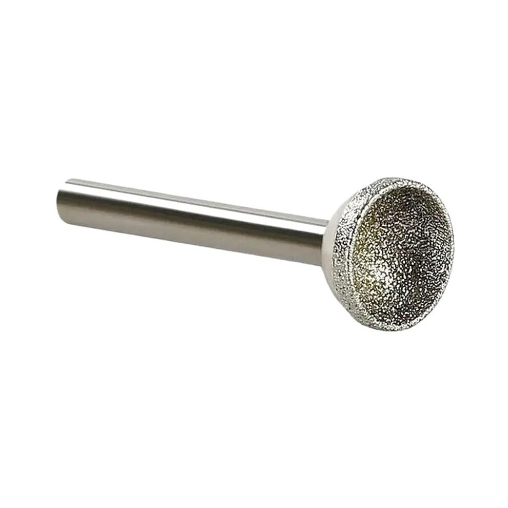 1Pcs Diamond Mounted Point 10-25Mm Spherical Concave For Jade Amber Stone Beeswax Grinding 6X18mm 6034227918200