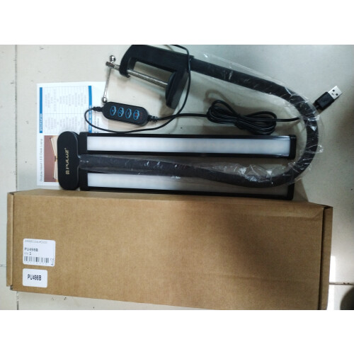 PU498B Dual-Head LED Light 3-10W USB 3000K-6500K 2