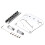 Conjunto de Placa de Ponte TL e Ponte de 6 Selas para Bigsby B5 e B50 Cromado 2