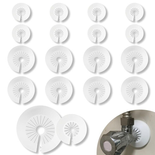 16 Placas de Cubierta de Plomería de Plástico para Baño. 1