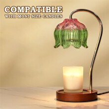 Kerzenwärmerlampe, Süße Kerzenlampe mit Timer und Dimmbar, Einweihungsgeschenk für das Neue Zuhause, Lotuswachs-Schmelzwärmer, US-Stecker
