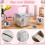 Disco  Tissue Box Cover Glitter Silver Square Rectangular Bling Paper Holder  Tissue Box for Bathroom Vanity 4