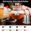 Stainless Steel Tea Strainers Set Extra Fine Mesh Tea Infuser for Loose Leaf Tea-Updated Slim Threaded Lid for Black Tea 3