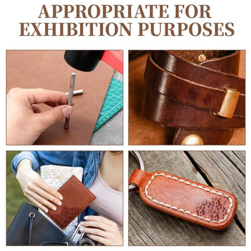 Leather Crafting Tools Kit: 2 Pack Professional Stamps for Embossing and Carving 2