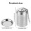 Stainless Steel Tea Strainers Set Extra Fine Mesh Tea Infuser for Loose Leaf Tea-Updated Slim Threaded Lid for Black Tea 6