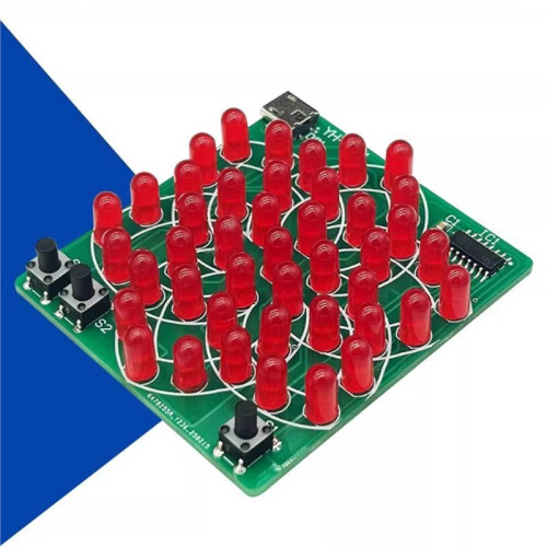 DIY Electronic Kit Electronic Windmill Flowing Water Light 43 LED 5V Fun Soldering Component Practice Kit 2