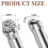 Leather Crafting Tools Kit: 2 Pack Professional Stamps for Embossing and Carving 8