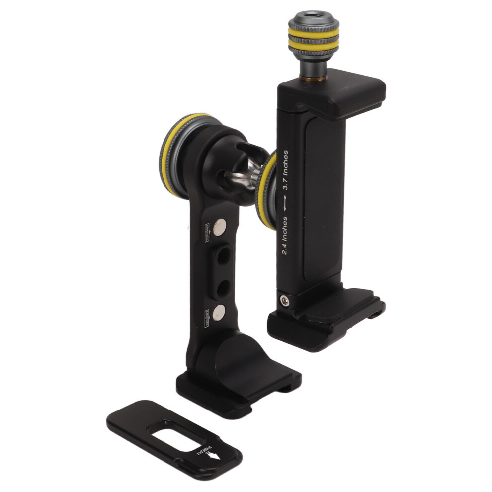 Vlogging Rig With Non Slip Rubber Ring, Smartphone Adapter For Tripod Stand Holder With360degree Rotation Cold Shoe Mount And Quick Release Plate 9370362993441
