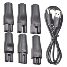 7 Stück Netzkabel 5V Ersatzladegerät USB-Adapter für Elektrische Haarschneidemaschinen, Barttrimmer, Rasierer, Schönheitsgeräte