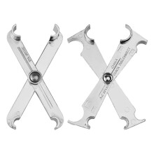2pcs Scissor Fuel Disconnect Tool, 3/4 5/8 1/2 3/8 and 5/16 Inch Fuel Filter Tool Fuel Filter Removal Tool