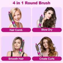 Upgraded Round Volumizing Brush for Airwrap HS01/05/08 for Root Lift Volume Frizz Control Styling Volumizing A