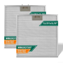 2 Pcs WB02X27207 Aluminum Range Hood Grease Filter for GE JVX5300BJ1TS Efficient Capture Dishwasher Safe