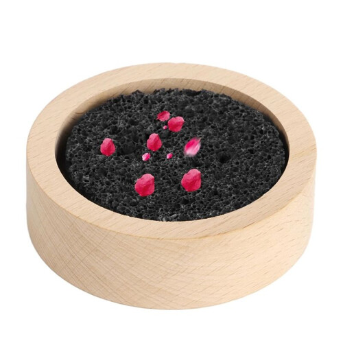 Houten Lavasteen Etherische Olie Diffuser, Zwarte Lavasteen Stenen Diffuser, Stenen Diffuser voor Thuis, Kantoren, Yoga, Sauna