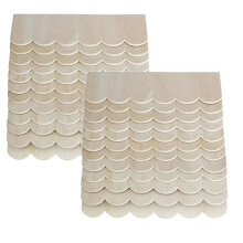 24 Stuks Miniatuur Houten Dakpannen Poppenhuis DIY Accessoires Maken voor Poppenhuis Kerst Halloween Cadeaus