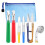 6PCS Seam Ripper Tool with Zipper Bag, Steam Stitch-Sewing Tools Includes 2 Large/2 Small Stitch/Sewing Scissors 1
