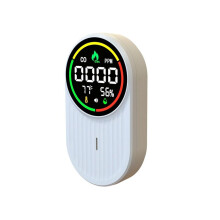 Rilevatore di Gas 4 In 1 per Monossido di Carbonio, Temperatura e Umidità, Potente Rilevatore di Gas Combustibile CO, Spina USA