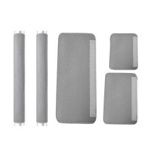 Refrigerator Door Handle Covers, Set of 5, Adjustable Appliance Handle Covers, Keep Your Kitchen Clean Gray