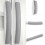 Refrigerator Door Handle Covers, Set of 5, Adjustable Appliance Handle Covers, Keep Your Kitchen Clean Gray 4