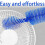 3 Pcs Cobweb Duster Bendable Fan Duster Plastic Dust Cleaner Microfiber  Ceiling Brush Reusable Dirt Remover for Fan 4