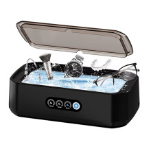 Ultrasoon Reinigingsapparaat voor Brillen, 650 Ml, Hoogfrequente Vibratiereiniging voor Brillen, Sieraden, Kunstgebitten en Fopspenen (VS), A
