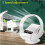 Wall Fan Remote Control 2 in 1 Leafless Fan Table Wall Shaking  Remote Control Silent Wall-Mounted Desktop Fan 2