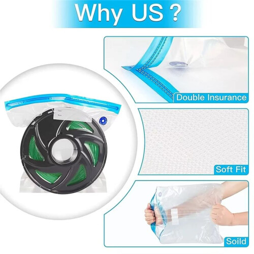 USB Rechargeable Electric Air Pump with Filament Vacuum Storage Bag - Quick,One-Key Operation for Efficient Space Saving 2