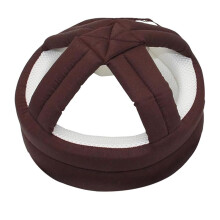 Elderly Protective Helmet, Safety Helmet Adjustable Breathable Seniors Fall Prevention Heads Protection Cap Coffee Color
