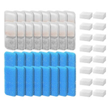 Cat Water Fountain Filters for Oneisall Automatic Pet Water Fountain Replacement Filters and Sponges 16 Set