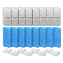 Cat Water Fountain Filters for Oneisall Automatic Pet Water Fountain Replacement Filters and Sponges 8 Set