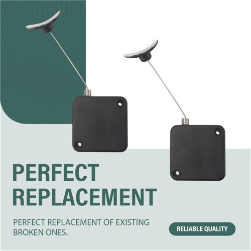 Retractable Remote Control Tethers, Remote Cable Lock , 6.6Ft /2M Remote Control Security Lock for TV and DVD 2 Pcs 2
