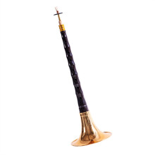 Chinese Suona Ebony B Flat with Accessories, Authentic Traditional Sound, Durable for Beginners
