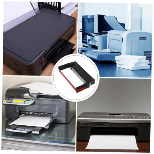 Black Printer Ribbon Holder Replacement Case, Durable MultiModel Compatible, Smudge Printing 2