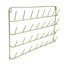 Thread Spool Rack Wall Mounted Rustproof Iron Holder for 32 Spools and Sewing Room Organization