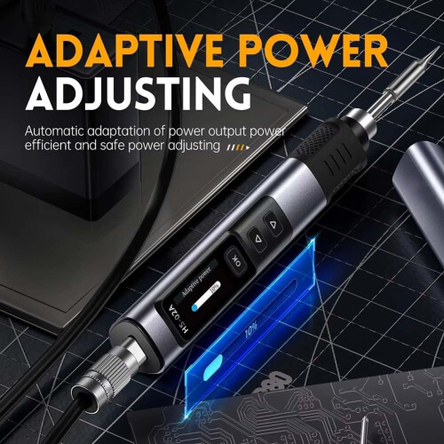 HS02 Soldering Iron Set With ESD Protection And  Definition Screen Includes Mobile Storage Box (HS02A) 1