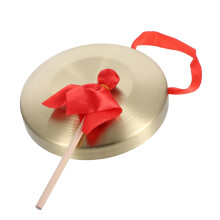 Handheld Chinese Gong with Mallet for Classroom Activities Ceremonies and Festivals Clear Tone