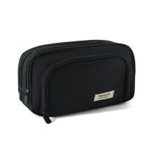 Large Capacity Pencil Case with MultiLayer Organization Black Nylon Pen Organizer for School