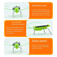 Solar Grasshopper Toy Children Selected Gift Simulation Insect Gift Science Education Funny Moving Toy Kid