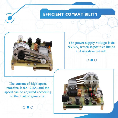 /AC Generator Electric Motor Student Hand Generator Model Power Experimental  Model Generator Model