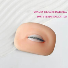 New 3D Eyelash Mannequin Eyes for Eyelash Practice, Flat Doll , False Eyelash Grafting Training Mannequin