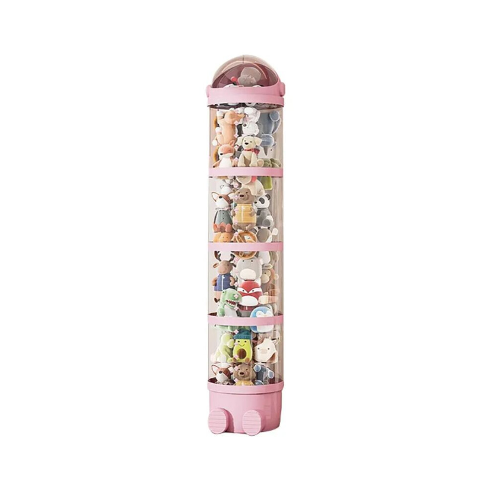 Transparent Doll Toy Storage Box Plush Toy Storage Box Plastic Filled Storage Bucket Children's Toy Storage Box Tauoh