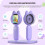 Microscope for Kids 2 Inches LCD Screen with 8 Led Lights Portable Kid  Microscope Handheld Microscope 2