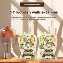 DIY Wireless Walkie-Talkie Model Science Kit for Kids Physics Experimental Tool Kit Children Learning School Supply