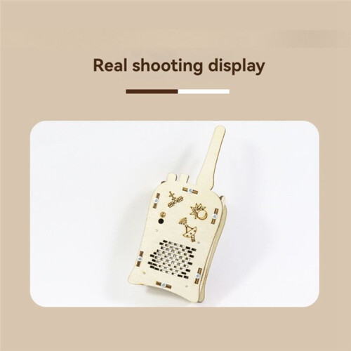 DIY Wireless Walkie-Talkie Model Science Kit for Kids Physics Experimental Tool Kit Children Learning School Supply 2