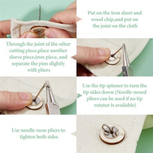 180Pcs 8 Sizes Wooden Doll Joint and Fibreboard Disks 8-24mm Rotatable Doll Joints Cotter Pin for Doll DIY Crafts